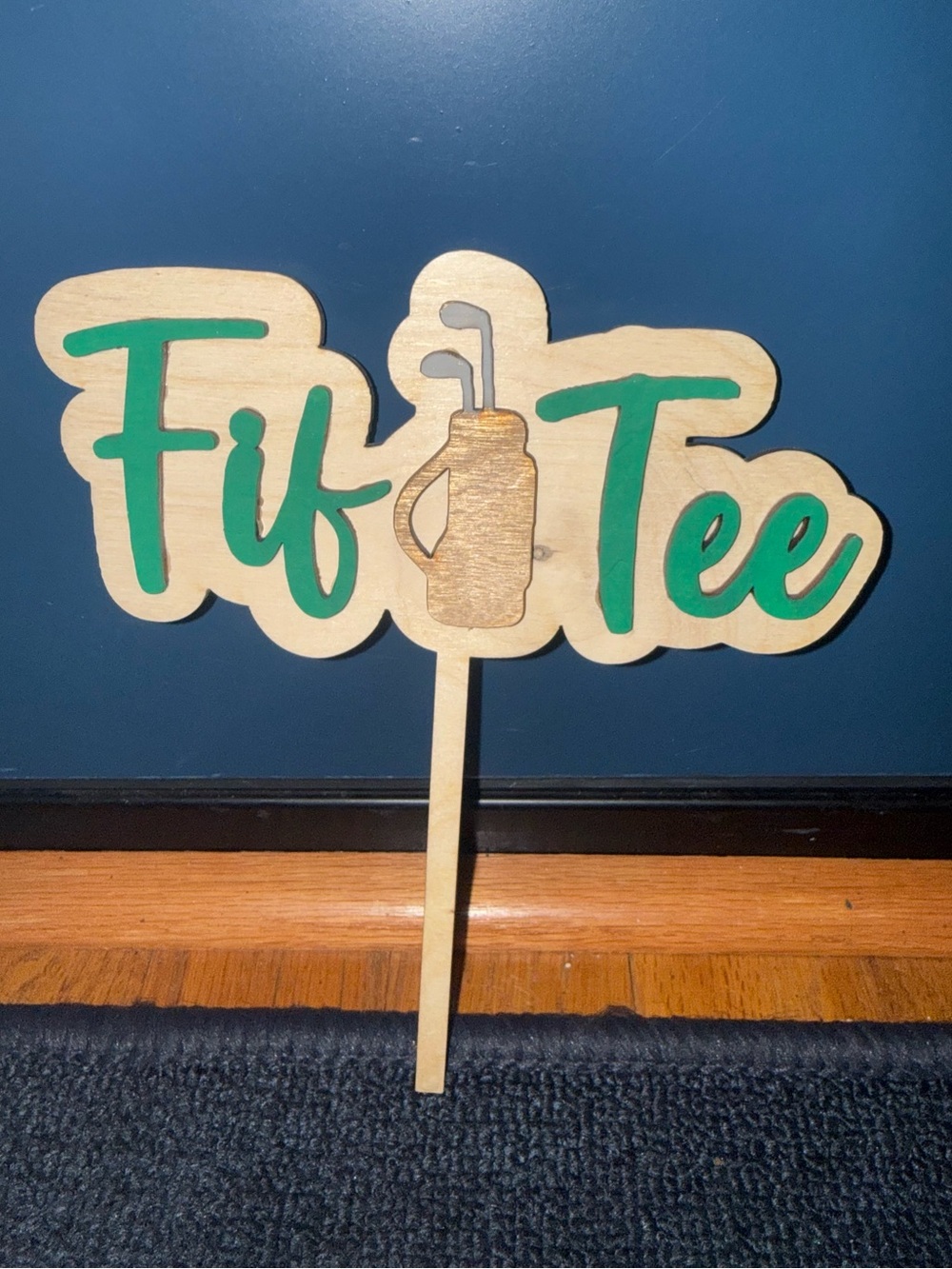 Fif Tee cake topper